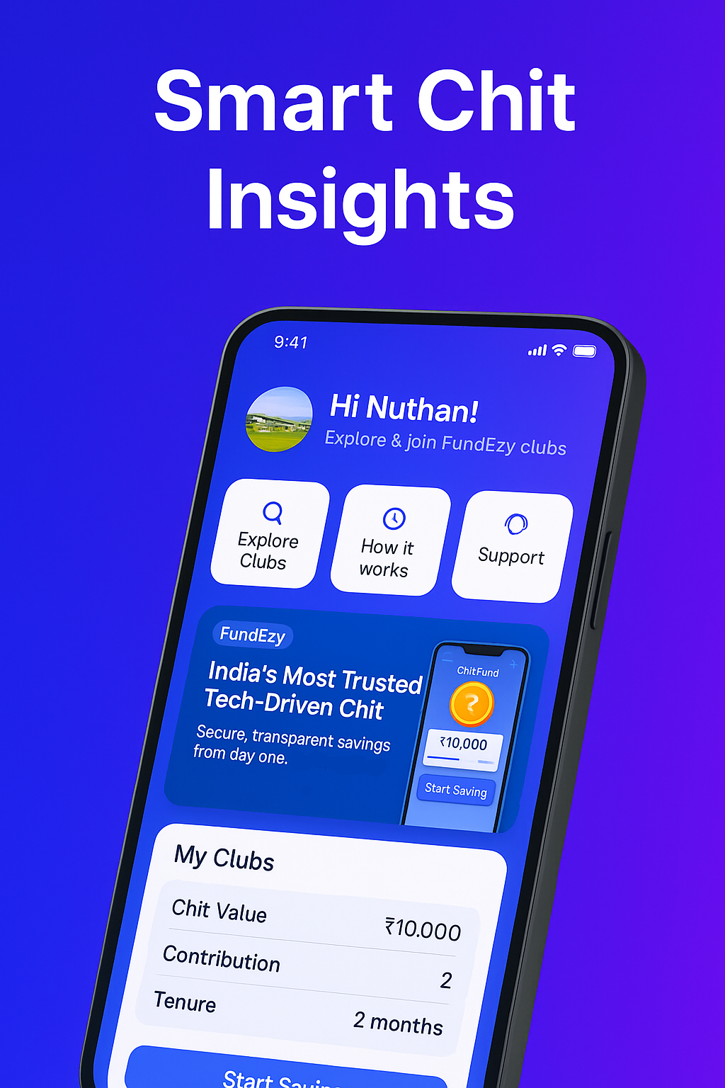 FundEzy mobile showcase main